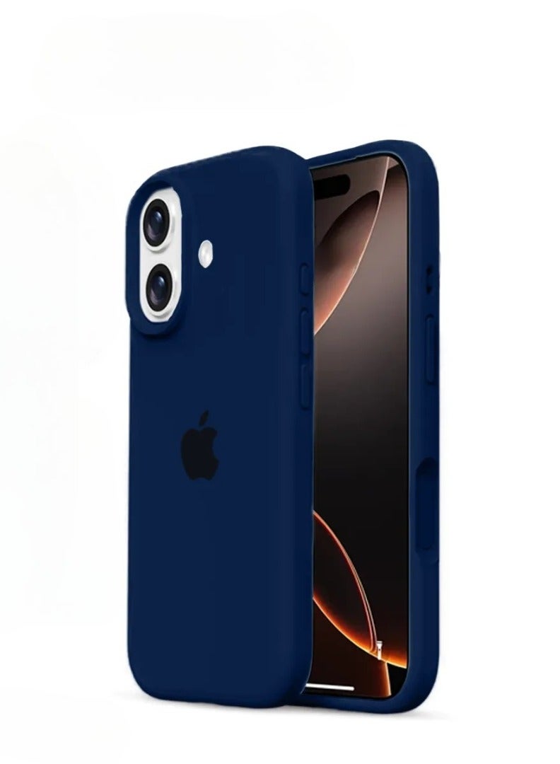 جراب iPhone 17، غطاء حماية كامل الجسم من السيليكون السائل لهاتف iPhone 17، جراب أنيق بلمسة نهائية ناعمة مع بطانة من الألياف الدقيقة لهاتف iPhone 17 مقاس 6.3 بوصة - Image 1